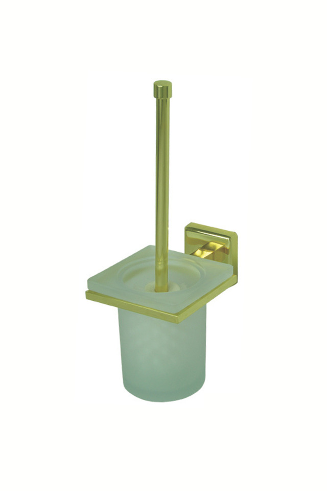 Çelik Banyo Kumru Klozet Fırçası Altın Renkli Montajlı